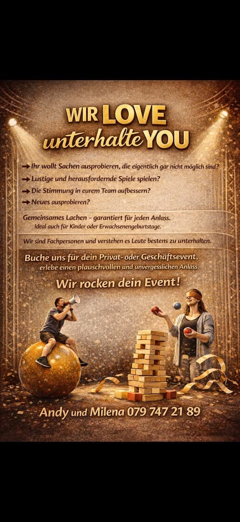 WIR love unterhalte YOU