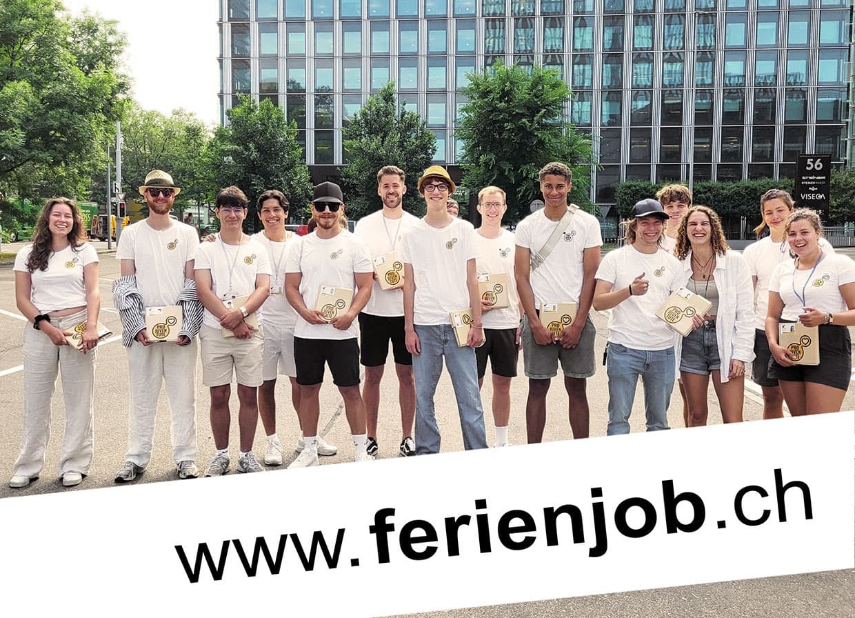 TOP FERIENJOB 2026 - BIS CHF 2'000 PRO EINSATZWOCHE