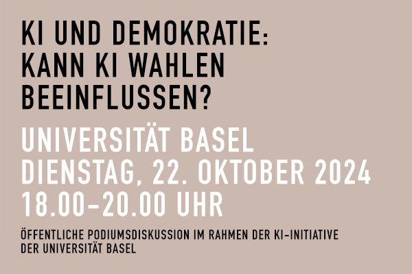 Universität Basel. KI und Demokratie