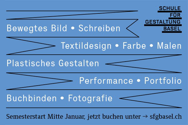 Schule für Gestaltung Basel. Weiterbildung